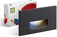 Vista 21 de ASD Lámpara LED empotrable, iluminación de peldaños para escaleras para exteriores e interiores, 3CCT, regulable, impermeable, con certificación