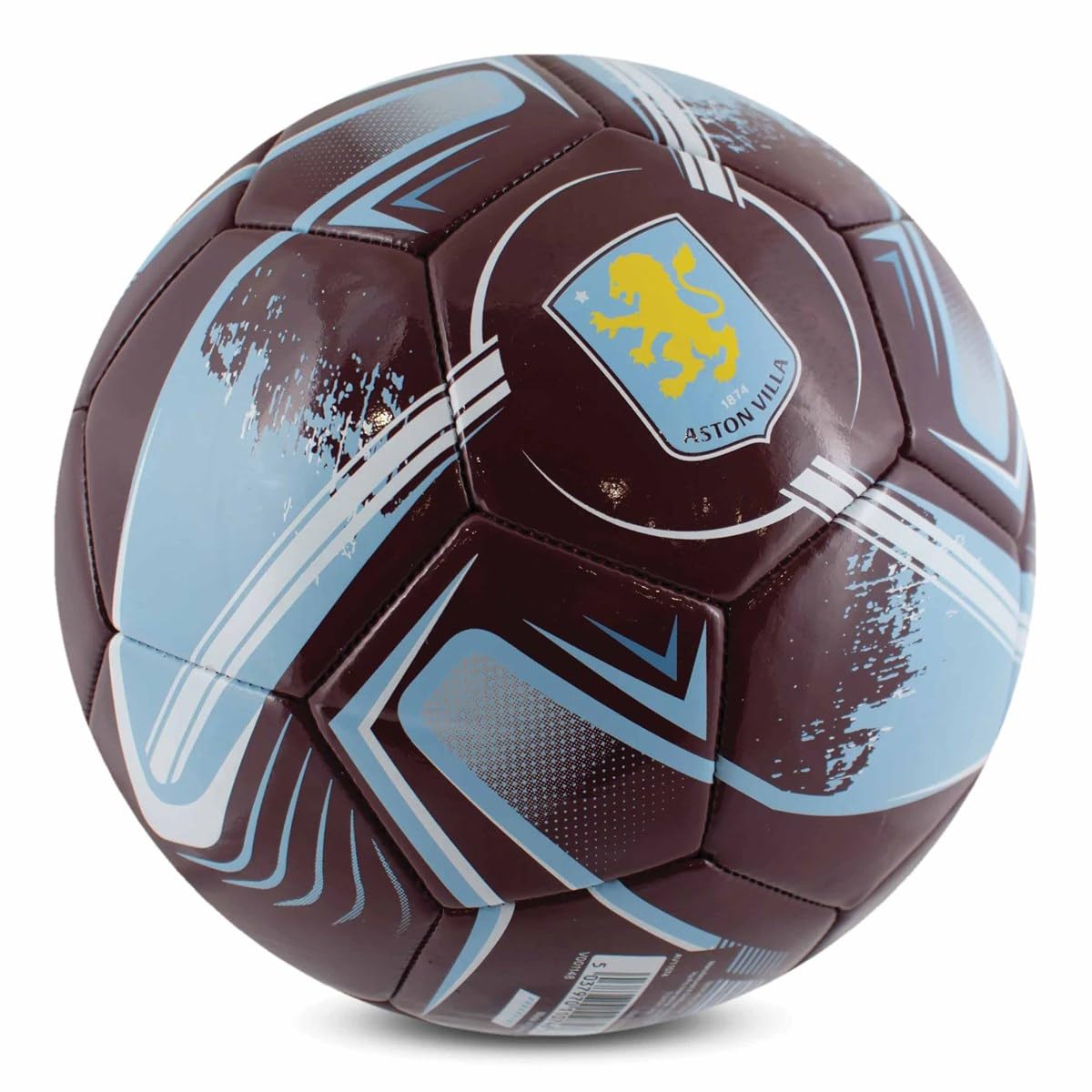 Hy-Pro Offiziell lizenzierter Aston Villa F.C. Fußball, Größe 5, Turbinen-Design, Aston Villa, Merchandise, Training, Match, Sammlerstück für Kinder und Erwachsene