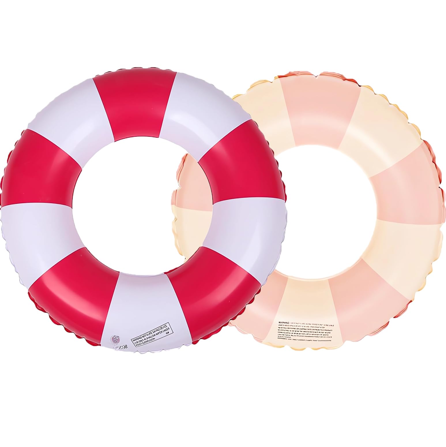 2 PCS Herzförmige Schwimmring, 120CM Aufblasbare Schwimmring