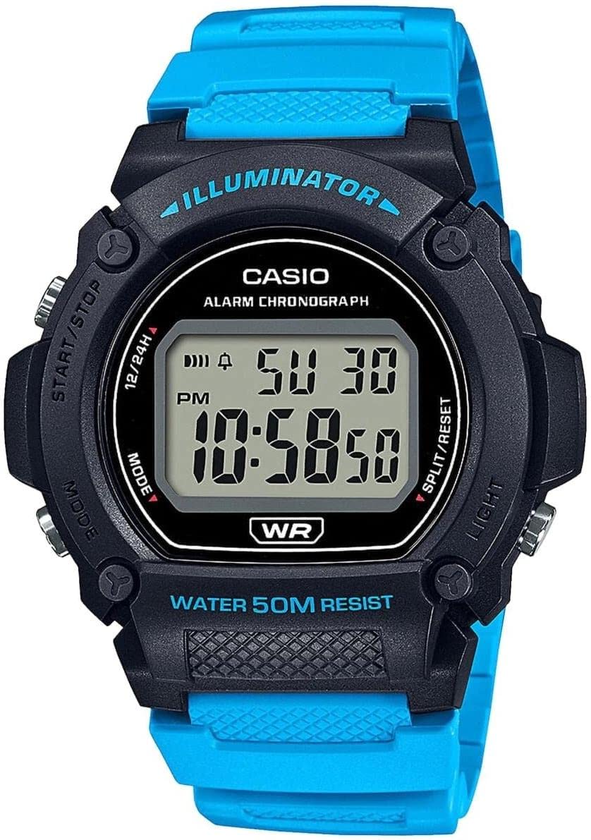 Casio COLLECTION Men W-219H-2A2VEF Orologio da polso uomo Con allarme