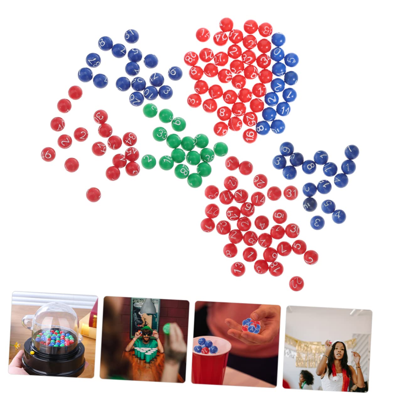 Toyvian 4 Set Di Giochi Per Feste Di Natale in Plastica Numerata Versatili Per Le Occasioni *4
