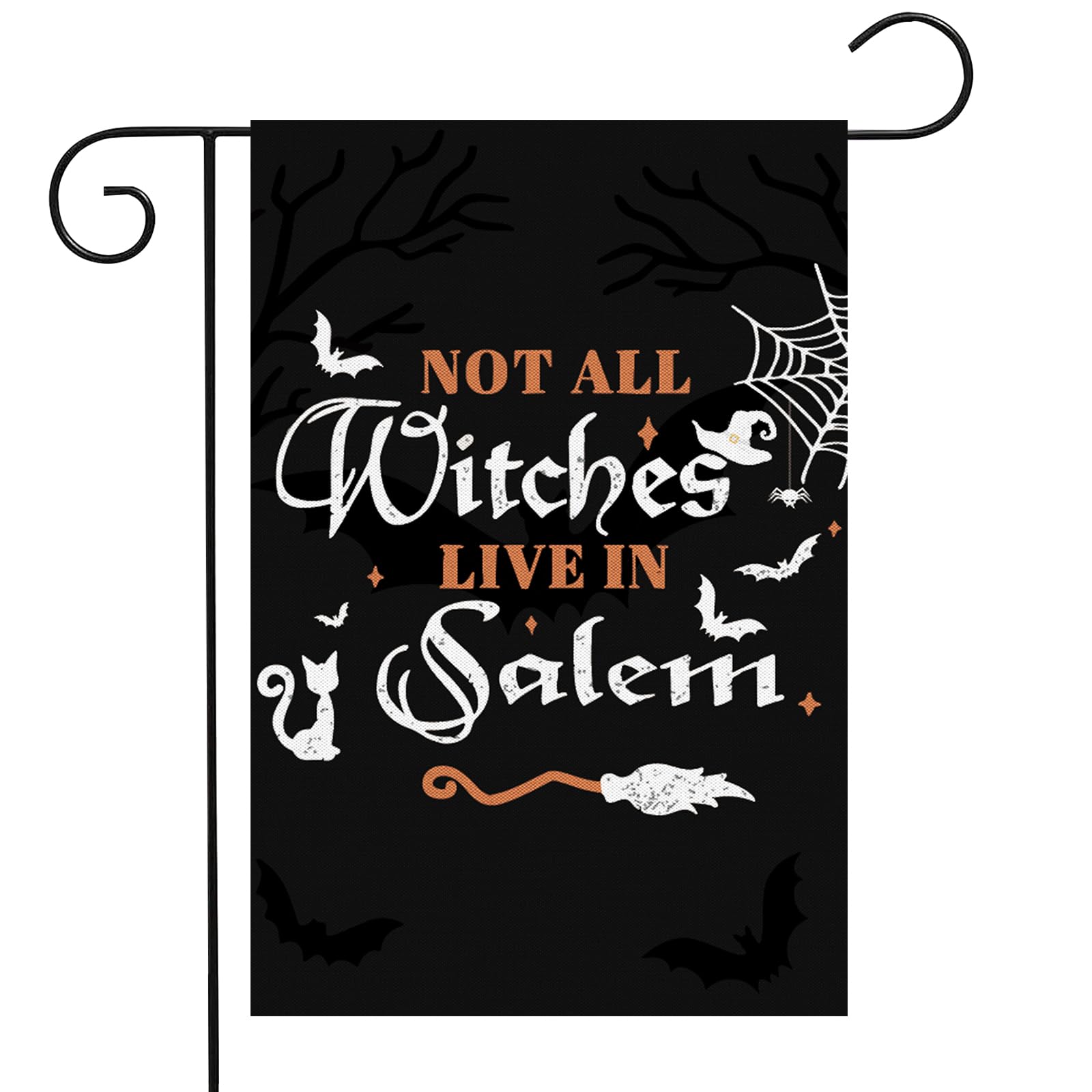 Hexenzwerge Halloween Gartenflagge 30,5x45,7 Cm - Doppelseitig