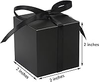 Vista 7 de COTOPHER 60 cajas de regalo pequeñas, cajas de regalo de 2 x 2 x 2 pulgadas, cajas de regalo de papel con cintas, caja de dulces para regalos