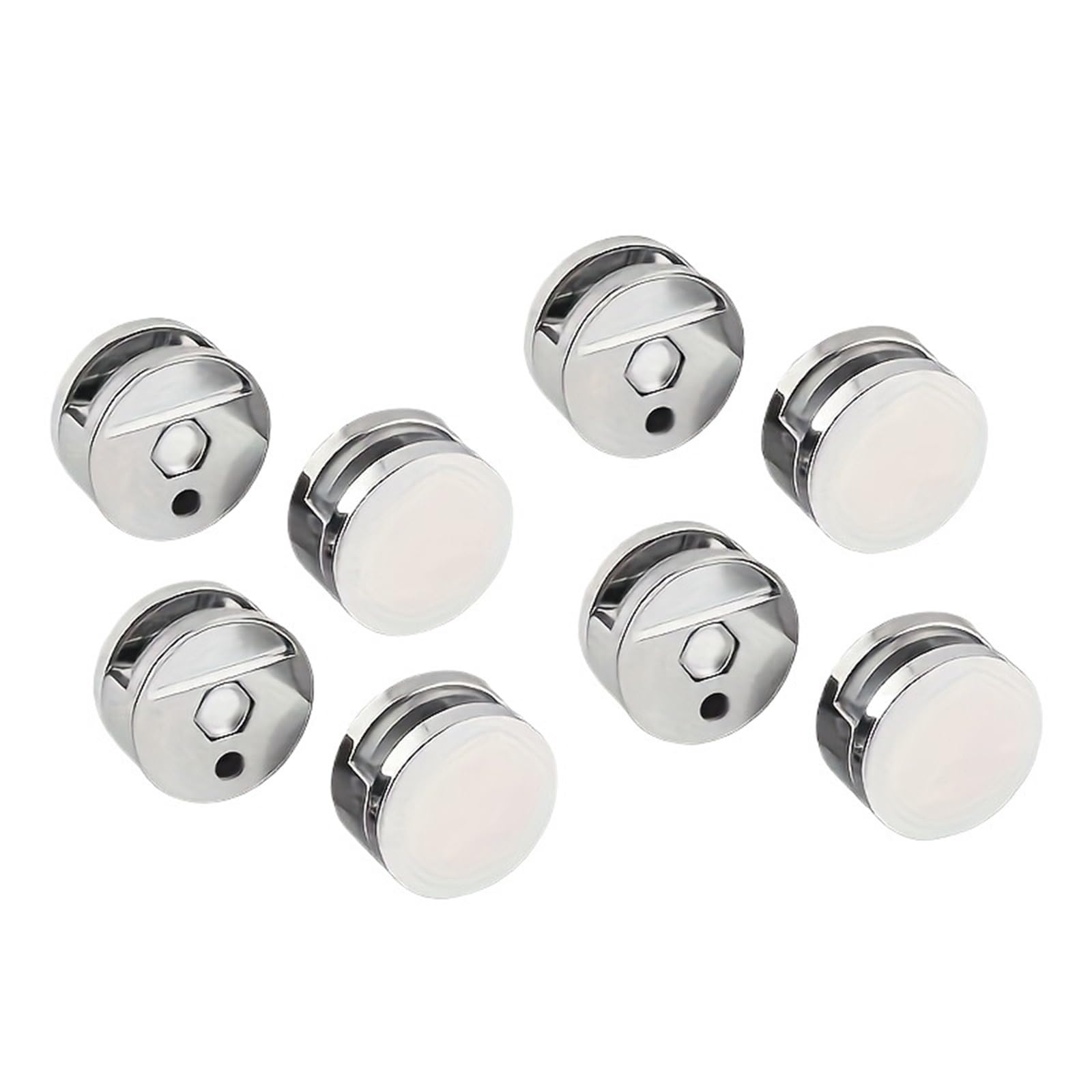 Wylqen One Color Glass Clamp 2Pcs Glass Clamp Bathroom Mirror Clips Zinc Alloy Clip Shelf Support Brackets Holder Easy Installation With Screws For Bathroom Cabinet Wine Rack