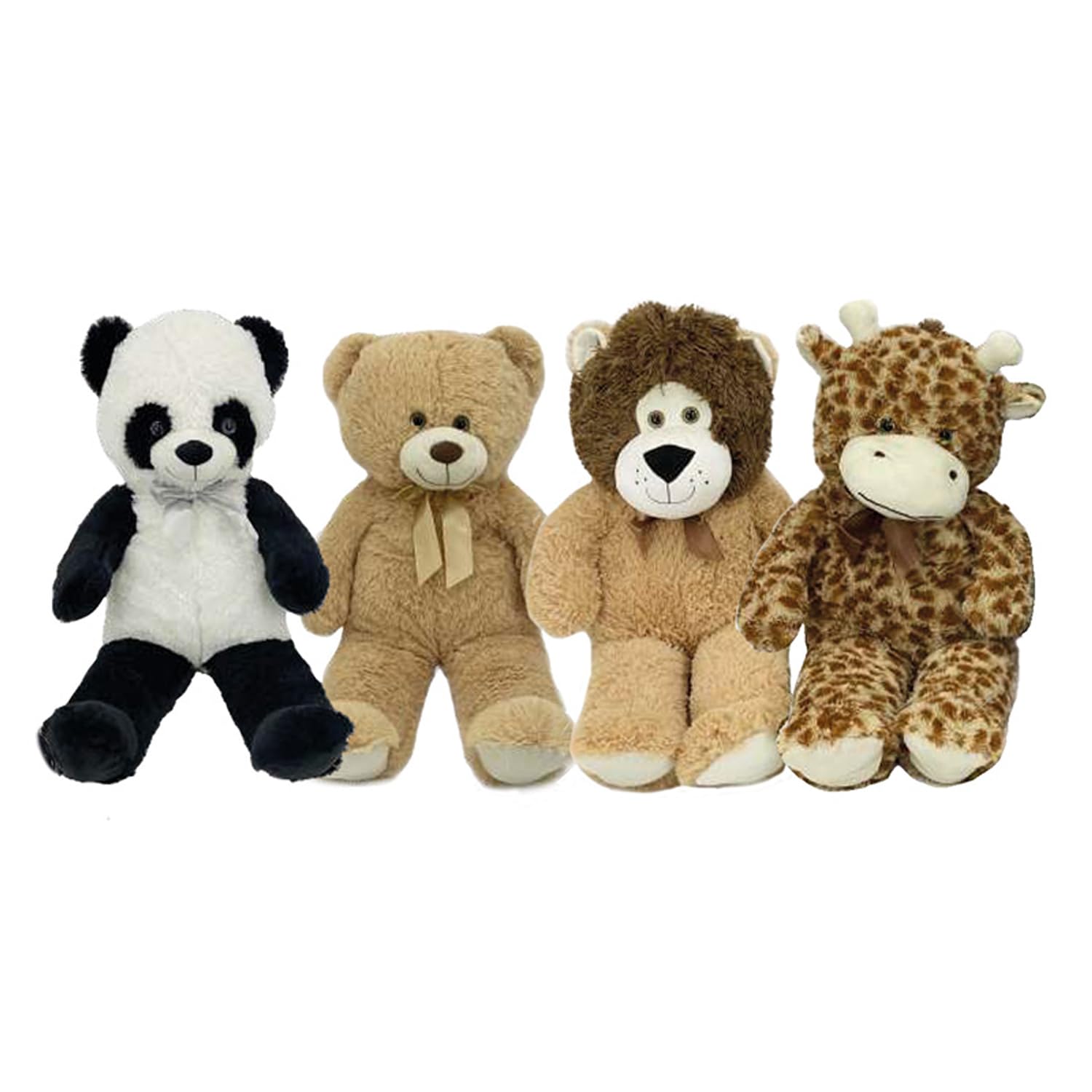 Peluche Gigante de 80 cm – Tejido de poliéster Supersuave, 4 Modelos Surtidos (león, Jirafa, Panda, Oso) – Peluche para bebés Mayores de 0 Meses