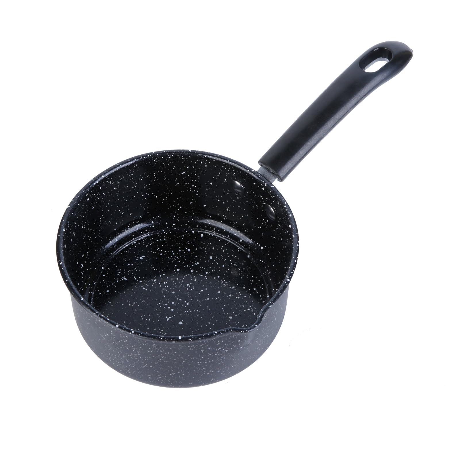 16CM Small Milk Pan, Non Stick Saucepan with Pouring Lip and Cool Handle, Induction Cooking Pan for Induction, Gas, Electric Hobs