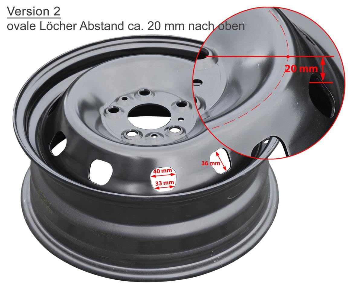 Hansen Styling Parts Set copricerchi – 16 pollici – per pneumatici singoli (versione 2)