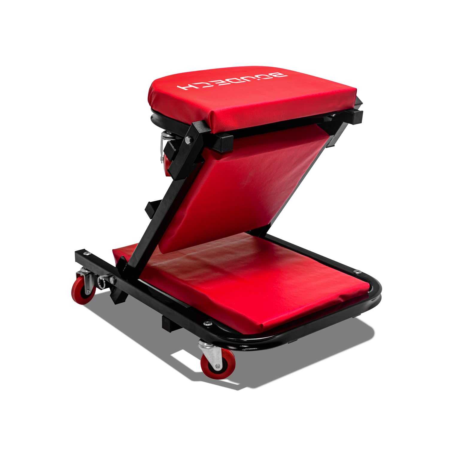 BOUDECH Slug - Carro bajo coche y taburete ajustable para mecánica de taller 2 en 1