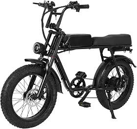 Bicicleta elétrica para adultos, motor sem escovas de 1500 W de potência máxima, 28 MPH, 110 milhas, pneus largos, com bateria removível de 48 V e 20 Ah