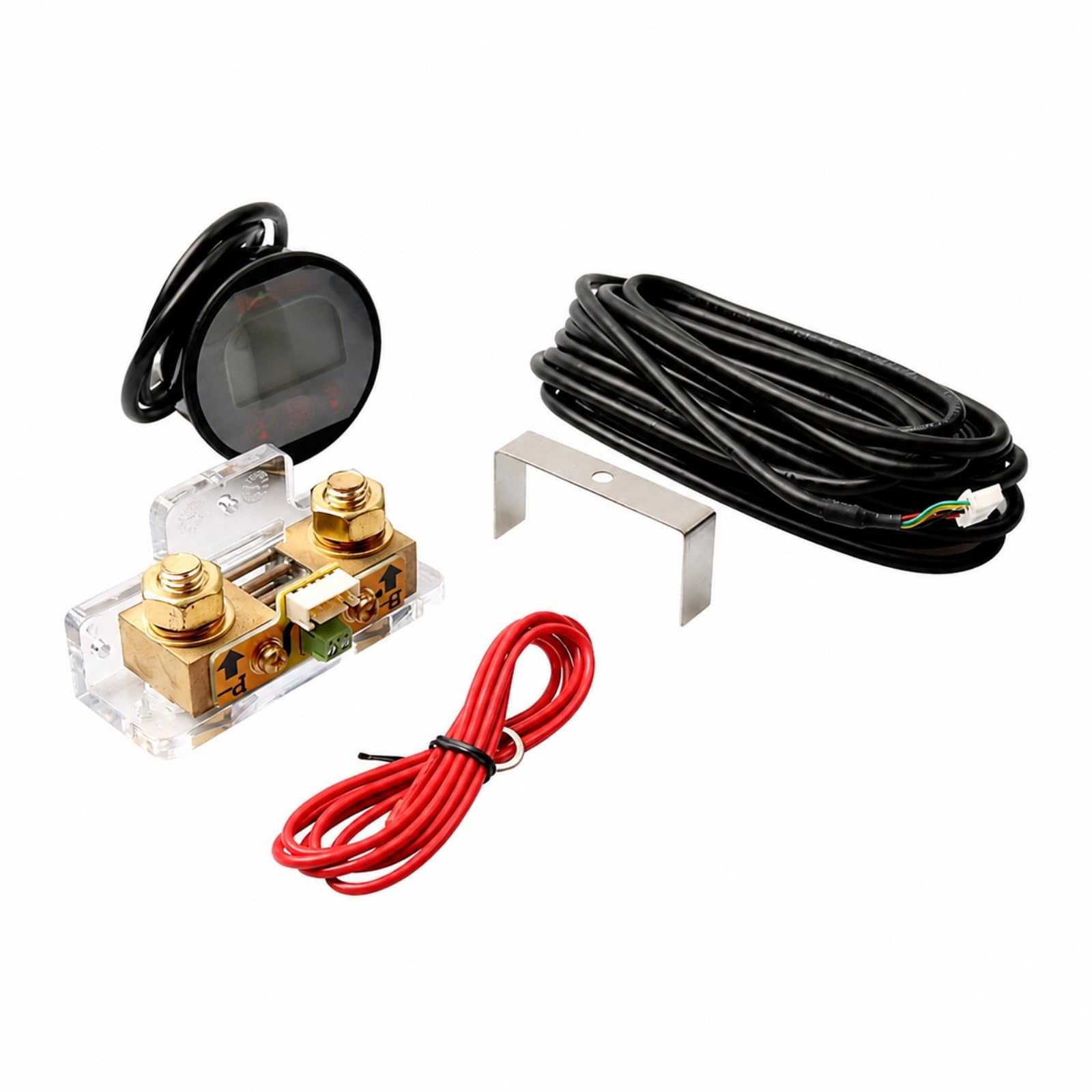 Compteur -120V En Laiton Robuste Moniteur Bloc D'alimentation à Écran Rétroéclairé Polyvalent Compteur pr Bateau