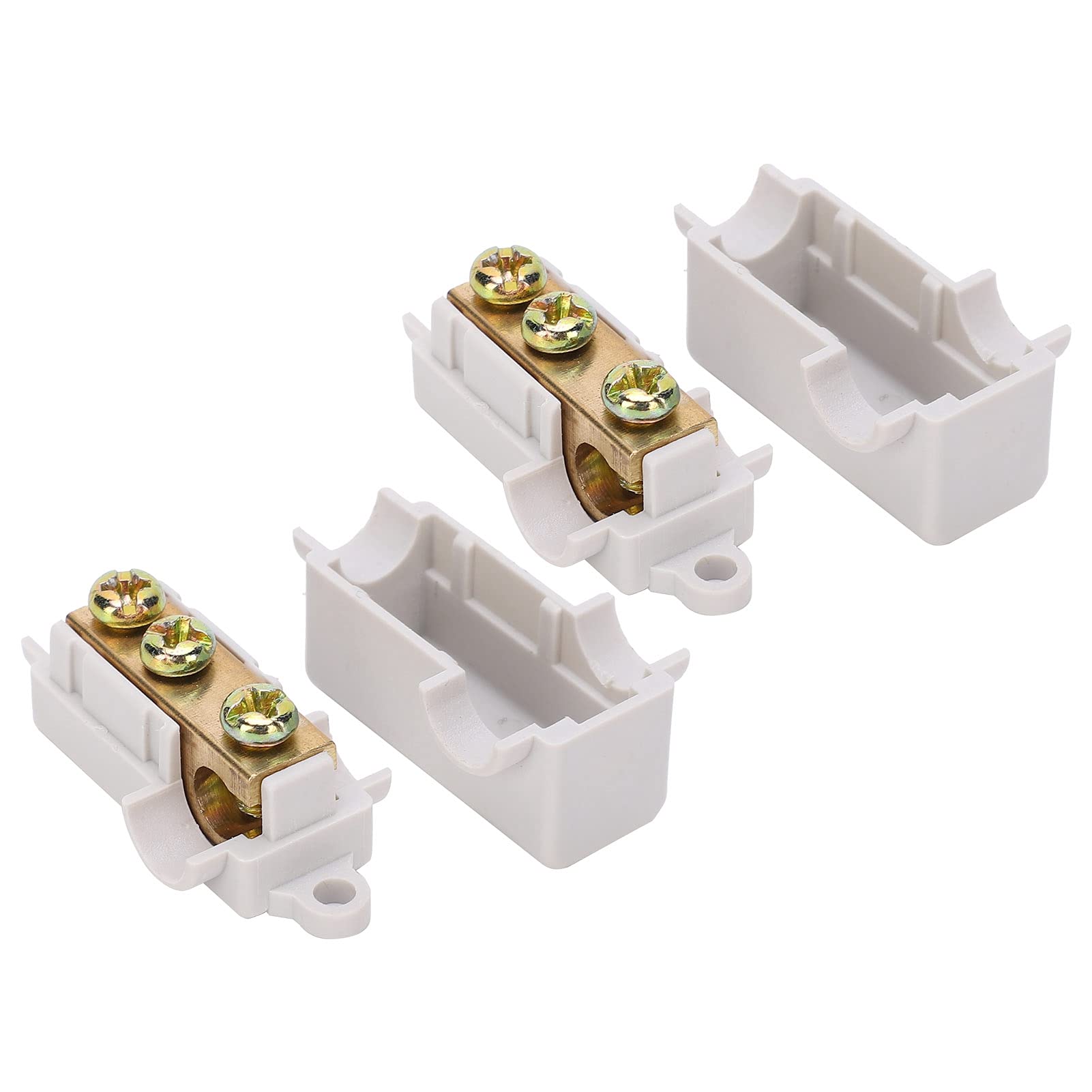 2 Pcs Quick Solderless Wire Splice Connector, 1 in 2 out Terminal Block T Cable Wire Electrical Connector Zk-t16 1000v 80a