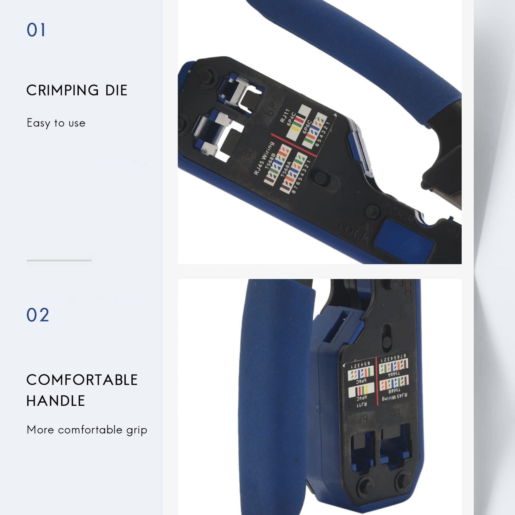 RJ45コネクター圧着工具+テスターのセット Amazon.co.jp: LANケーブル制作セット（圧着ペンチ/ワイヤー