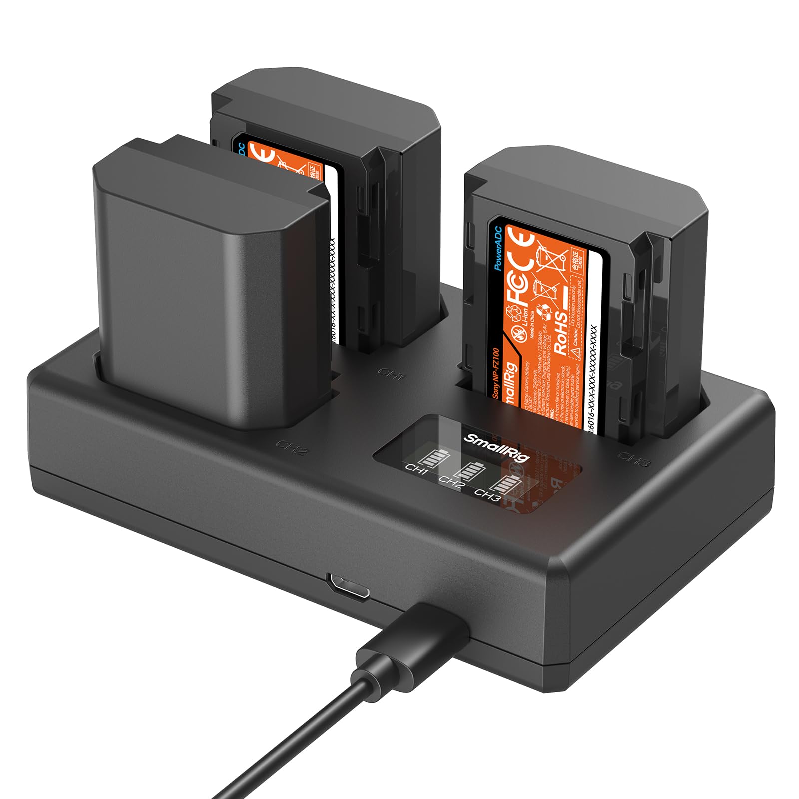 Amazon.com: SMALLRIG NP-FZ100 Camera Battery Kit for Sony, Triple