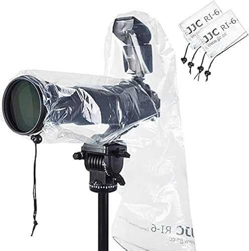 Paquete de 2 fundas de lluvia para cámara de 18 pulgadas de largo con protector de funda contra polvo para Canon EOS R5 R6 Rp 5D 6D 7D 90D 80D 77D