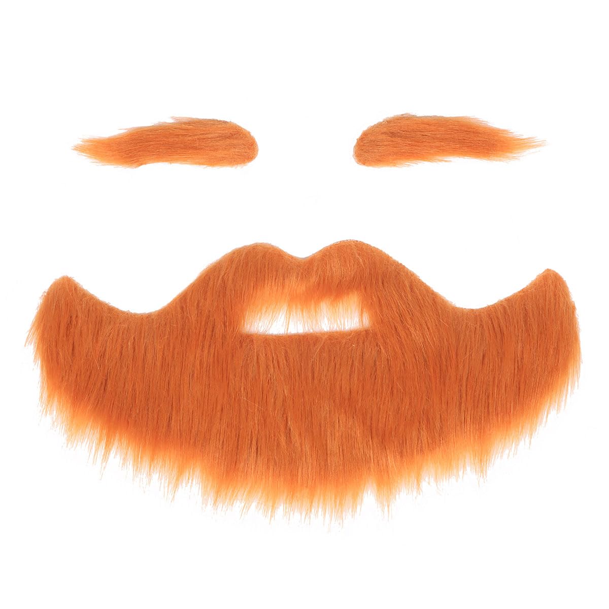 HoncloudCosplay Beard with Eyebrow Set for Adult Material Novelty Mustaches for Halloween Costume Accessories