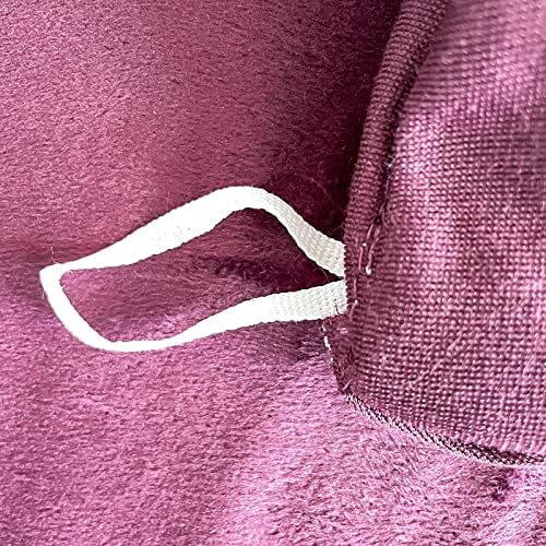 Miniatura 8 de chovy Juego de edredón de felpa de piel sintética color morado uva, tamaño Queen, ultra suave, lanudo terciopelo de franela esponjoso, juego de ropa