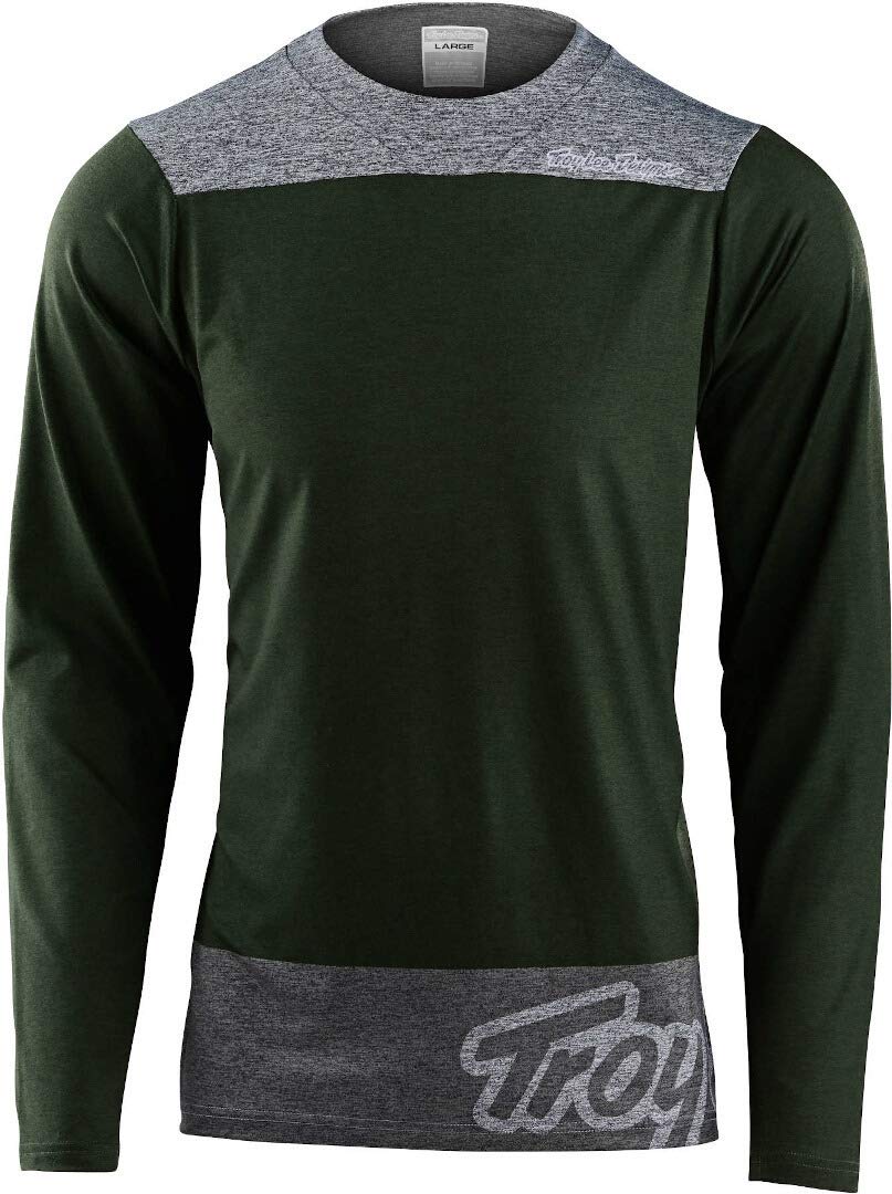 Troy Lee Designs Skyline Chill Mens Bicycle Jersey London Olive/Gray XL