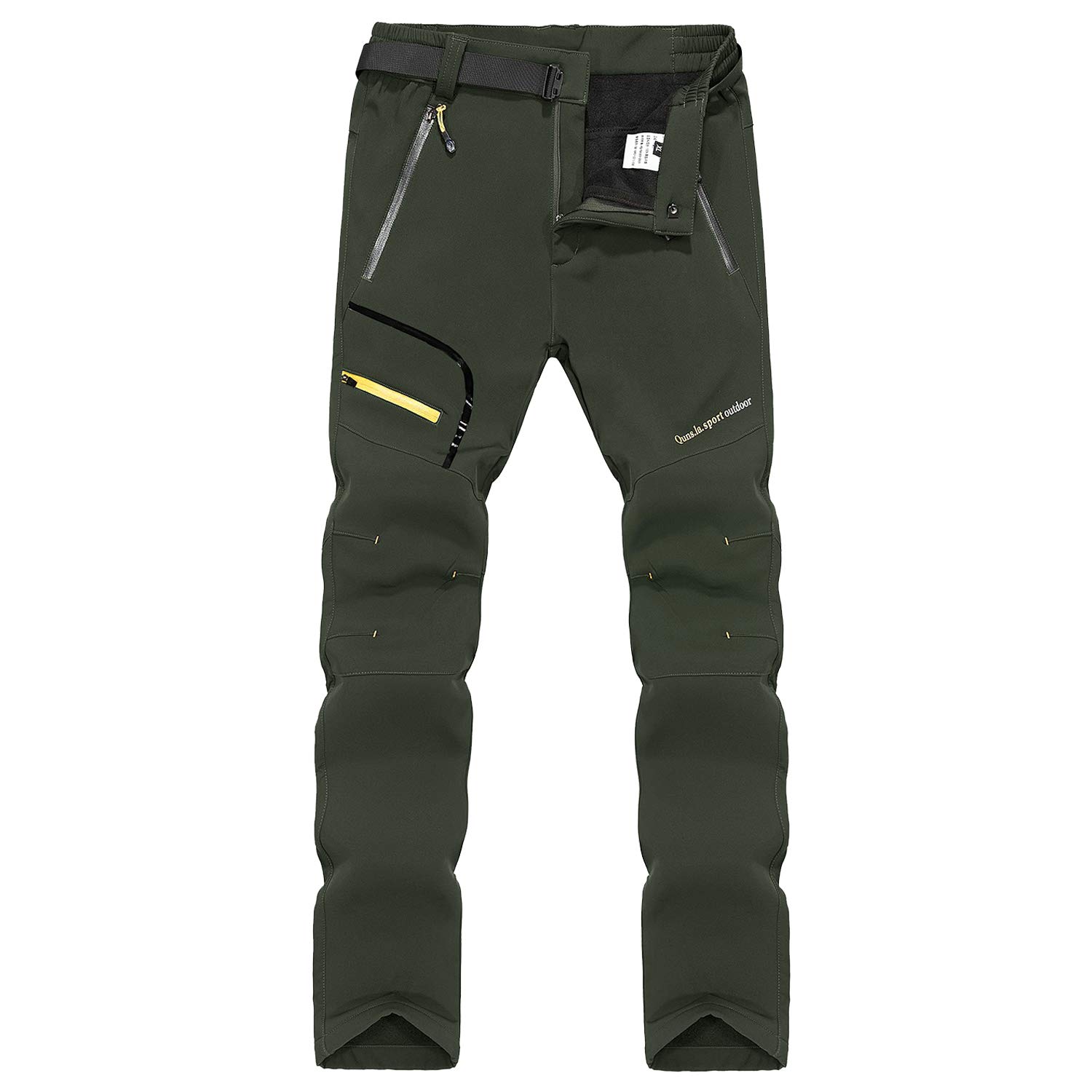 Pantaloni da Escursionismo Foderati in Pile Invernale Softshell da Donna Pantaloni da Passeggio Leggeri da Esterno ad Asciugatura Rapida