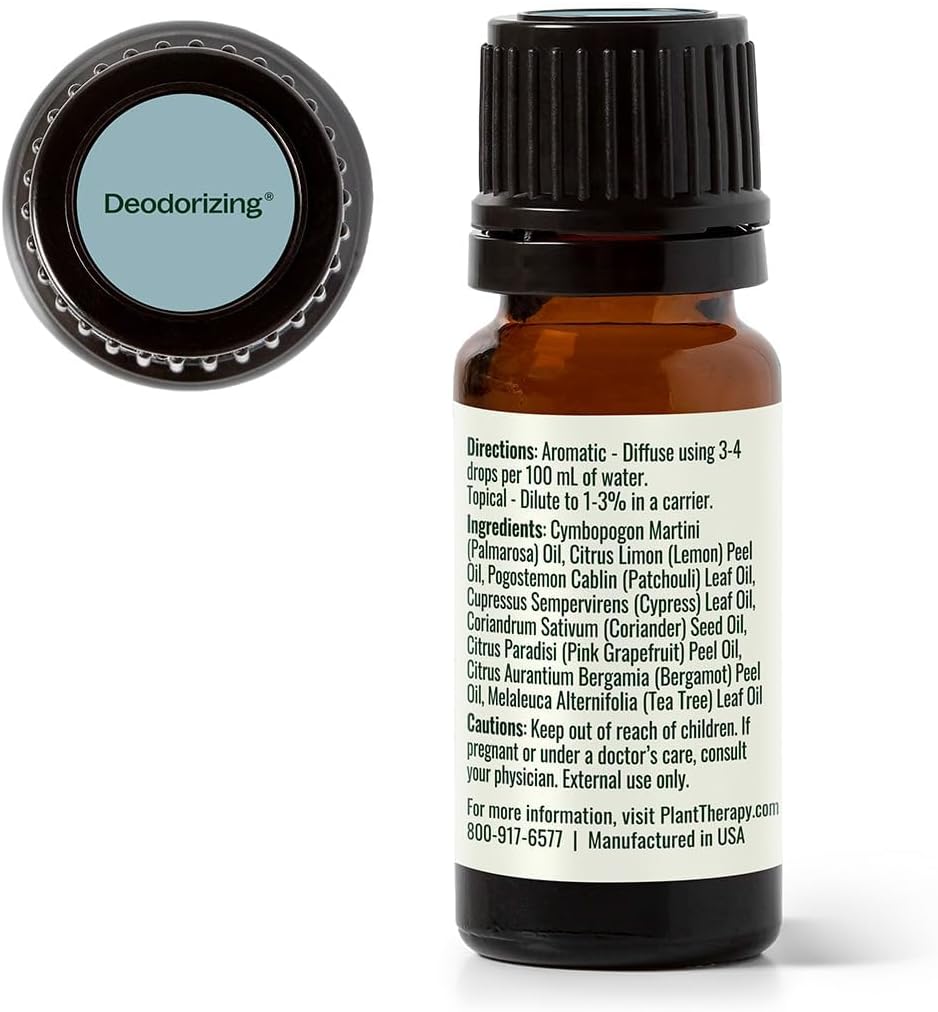 Plant Therapy Deodorizing Essential Oil Blend, 10 mL (1/3 oz), Pure Essential Oils, Undiluted, Therapeutic Grade, Ideal for Household Cleaning & Deodorizing - Image 7