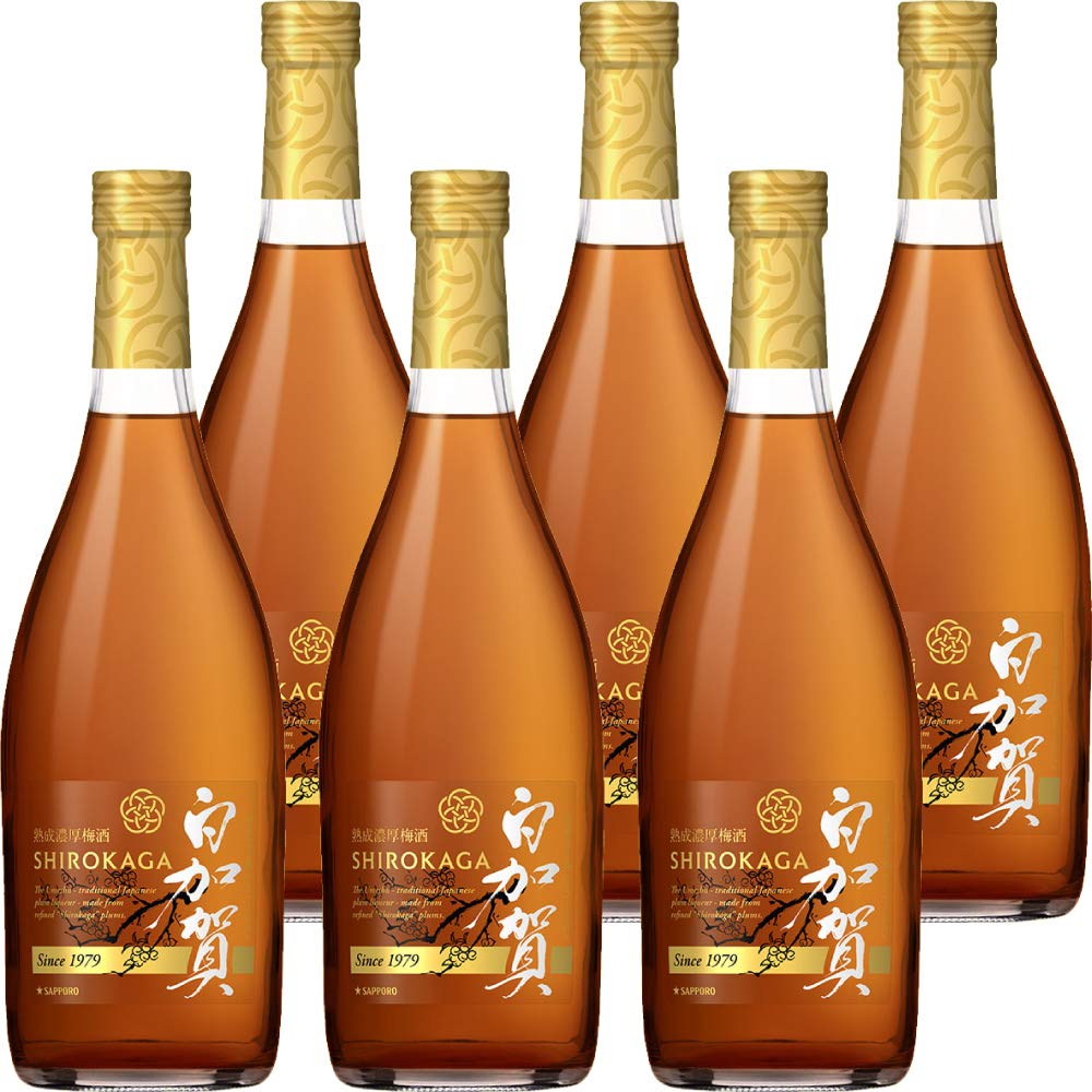 Amazon.co.jp: サッポロ 熟成濃厚梅酒 白加賀びん ケース [ 720ml×6本