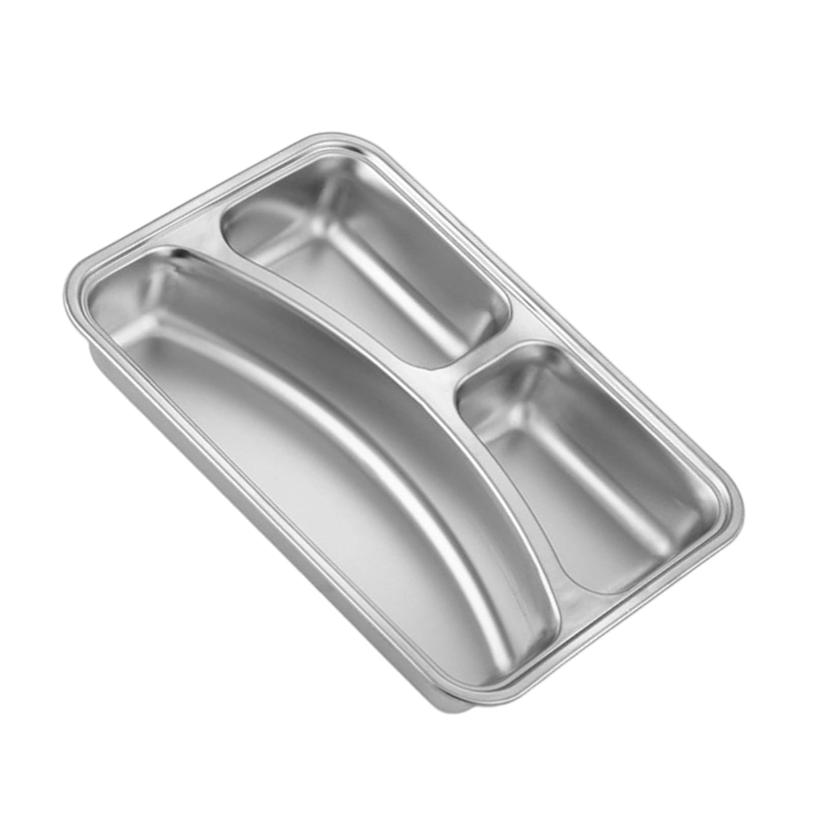 jiingekk Stainless Steel Serving Platter Dishwasher Safe Rust for Camping Home Use Rust Meal Plates Dishwasher