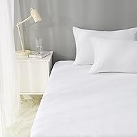 Vista 7 de Yaxa Basics Protector de colchón impermeable, Queen, color blanco