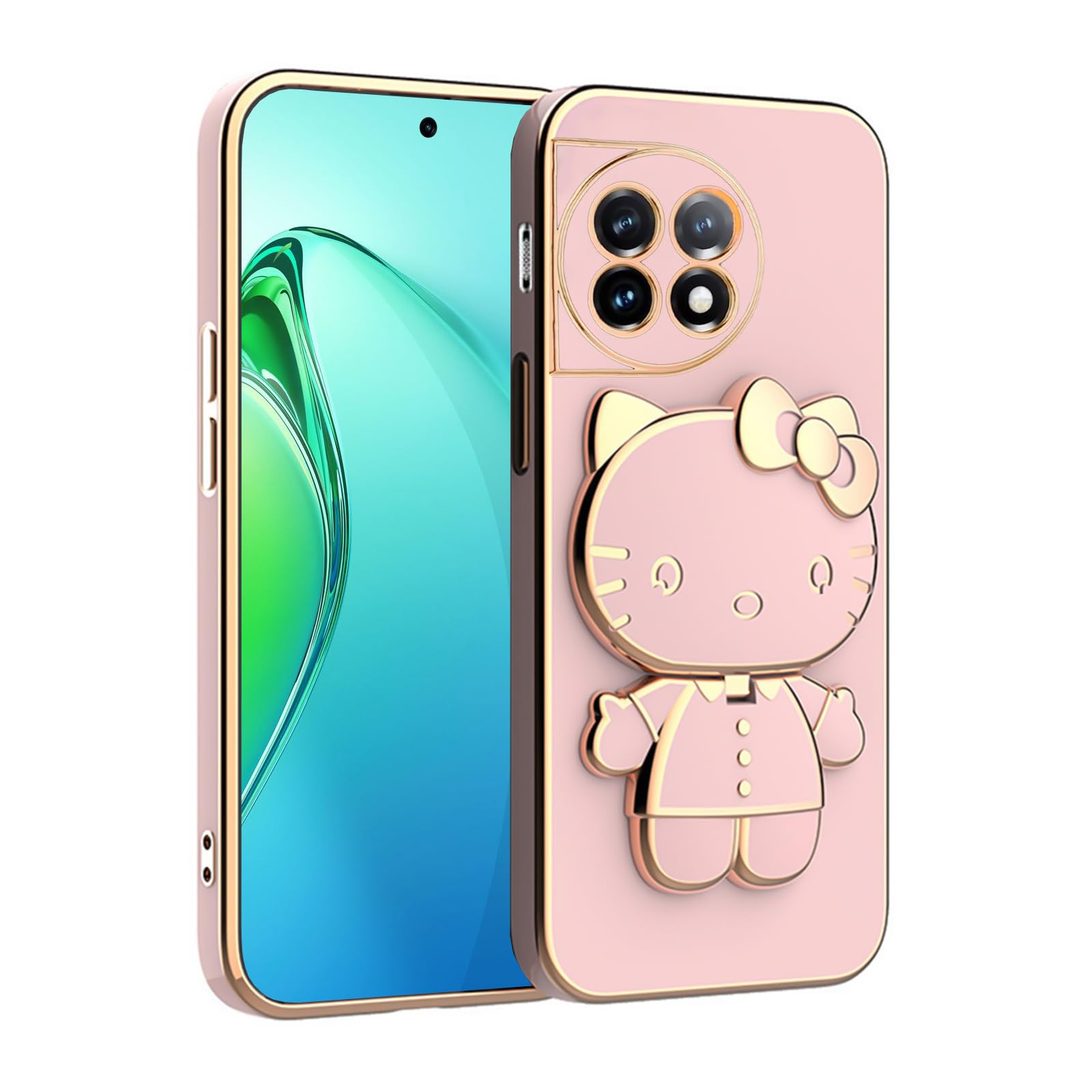 V-TAN Electroplated 3D Kitty Folding Stand and Mirror Back Case Compatible with OnePlus 11R 5G (Pink) (B0CKFFRD4S) Amazon Price History, Amazon Price Tracker
