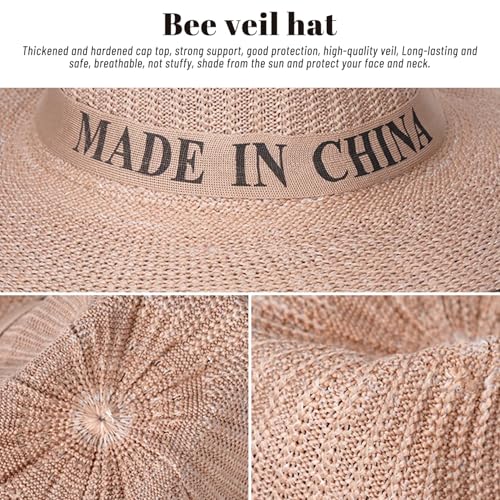Gorro de apicultor con red protectora transpirable y velo integrado 5