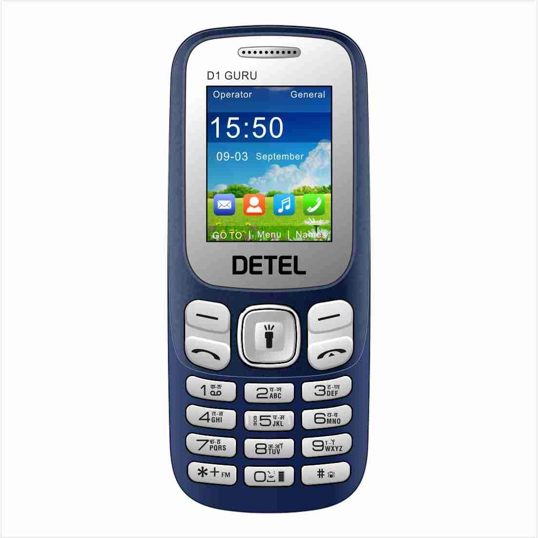 DETEL D1 Guru Mobile with Z-Talk (Blue Silver)