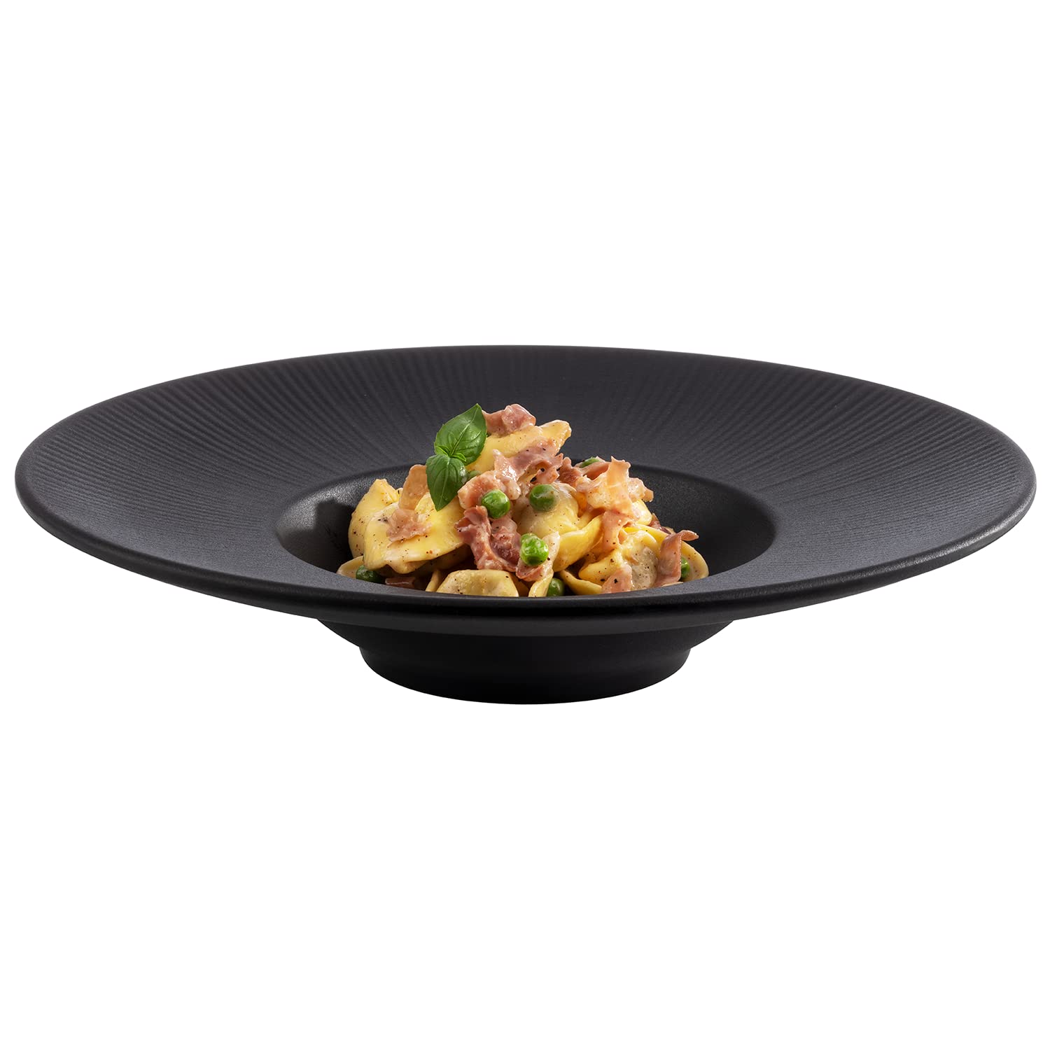 APS Nero 85098 Melamine Plate, Serving Plate for Many Foods Diameter 29 cm, Black - Image 2