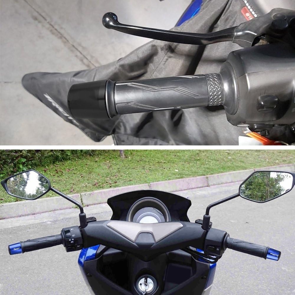Embout de Guidon Bouchons pour Guidon De Moto Accessoires pour Y-amaha Tricity 125 155 300 2020 2021 (Couleur : Or)