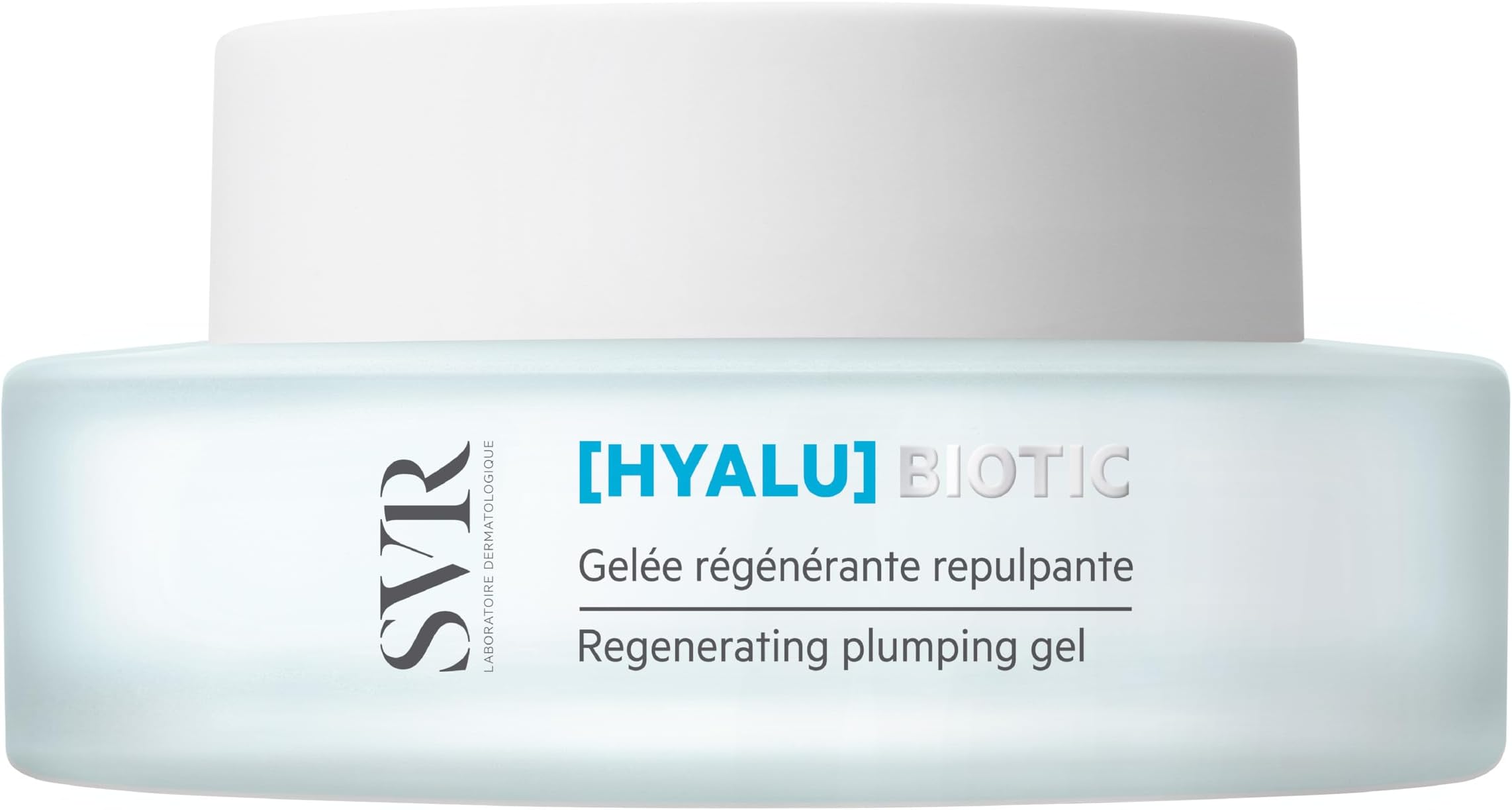 [Hyalu] Biotic Plumping, Rejuvenating Face Gel Moisturiser With Hyaluronic Acid, Probiotics And Stabilised Vitamin C For Dull, Dehydrated Sensitive Skin, 48Hrs Hydration, 50Ml