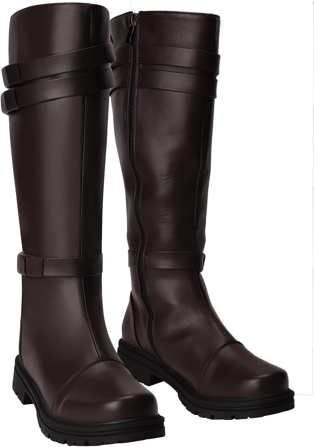 ACE SHOCK Mens Tall Boots Medieval Renaissance Pirate Cosplay Boot Halloween Costume Shoes
