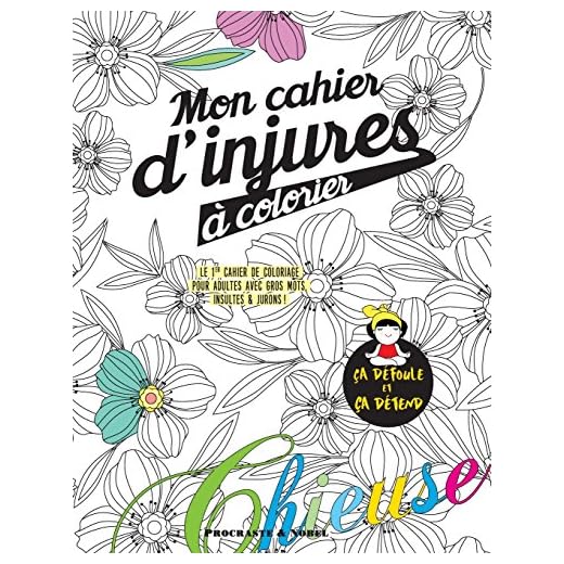 Mon cahier d'injures à colorier: Le premier cahier de coloriage pour adultes avec gros mots, insultes & jurons