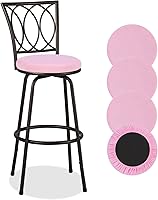 Vista 12 de Deisy Dee 4 fundas de asiento redondas para taburetes de bar, fundas elásticas para sillas redondas de 13 a 16 pulgadas (naranja)