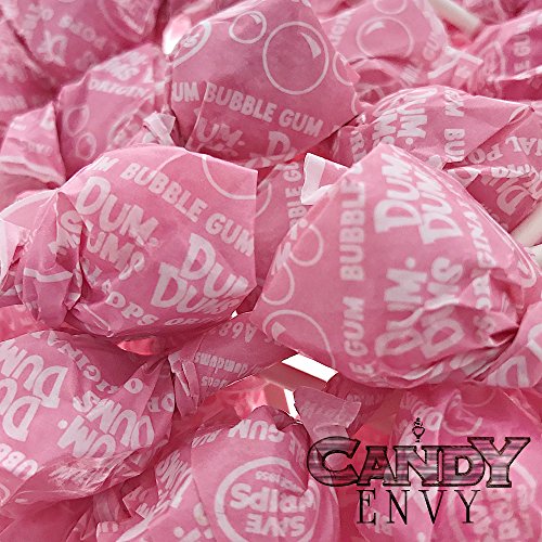 Light Pink Dum Dums Color Party - Bubble Gum Flavored - 75 Count Bag - 12.8 ounces - Includes Free How To Build a Candy Buffet Guide