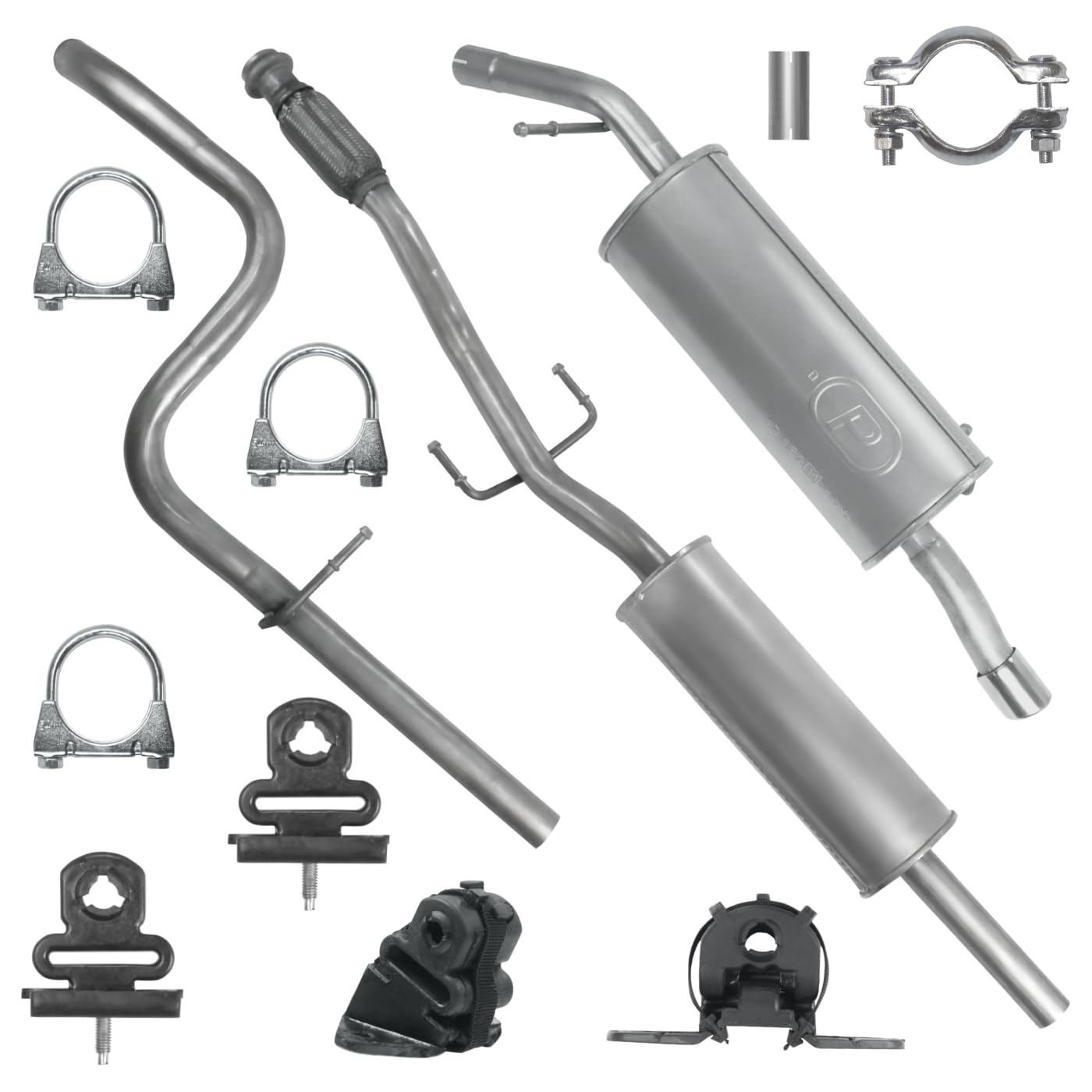 POLMOstrow Auspuff für Peugeot 207 1 I 2007-2013
