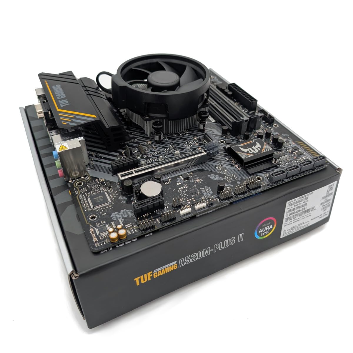 Ryzen 7 5700X 3.4Ghz (Turbo 4.6Ghz) 8 Core 16 Thread CPU, TUF GAMING A520M-PLUS II Motherboard Pre-Built Bundle NO RAM