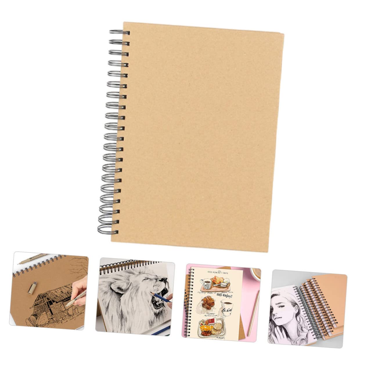 ORFOFE 1pezzi Quaderno Per Schizzi Per Studenti Carta Spessa e Quaderno Per Pittura Graffiti Diario Schizzi Disegni Pagine