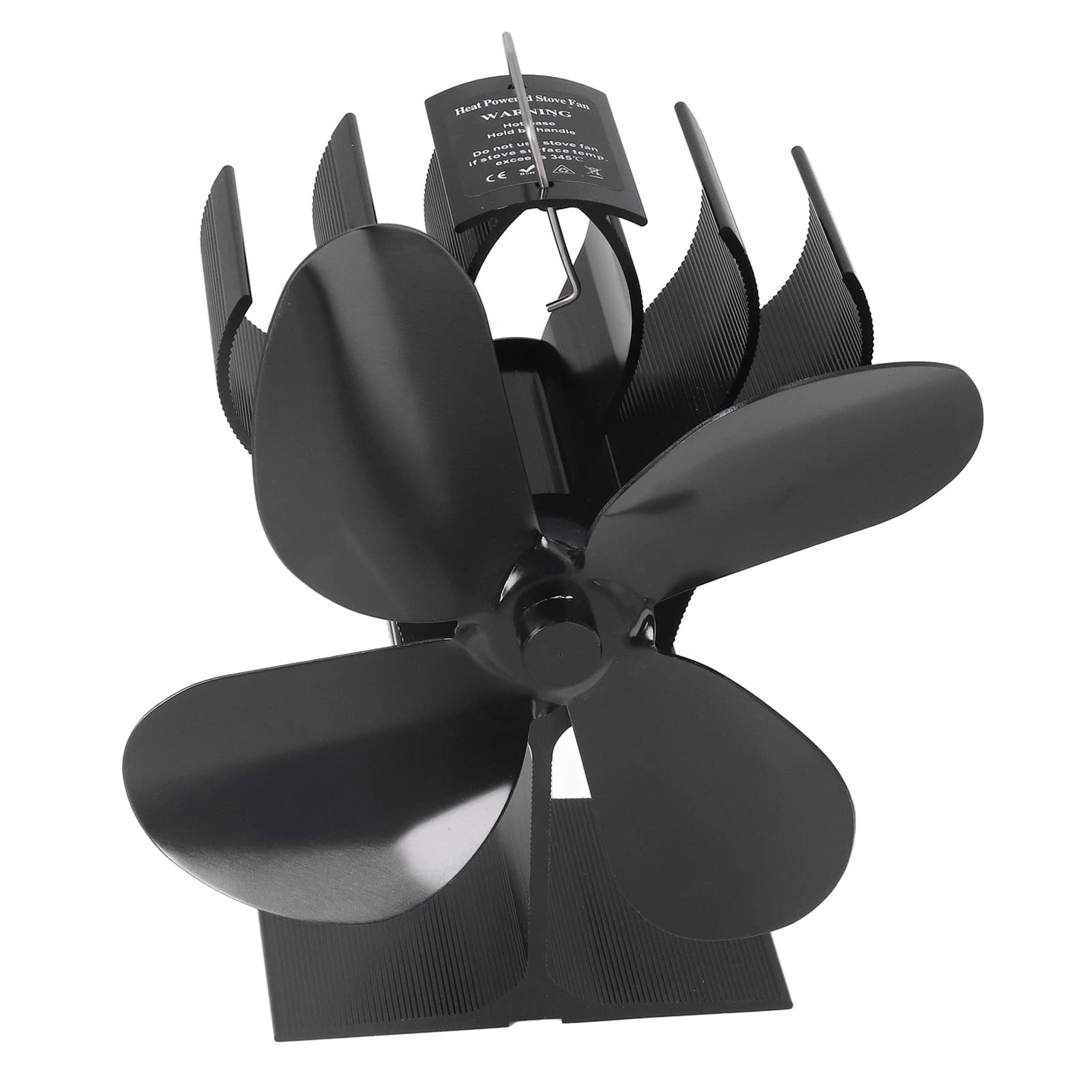 Ventilatore Termico per Stufa, 4 Pale in Lega di Alluminio, per