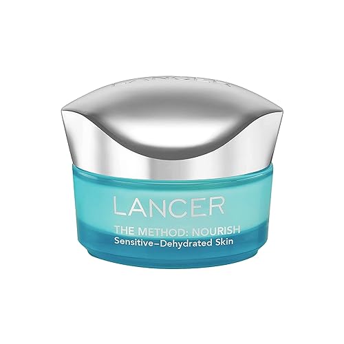 Lancer Cuidado de la piel El método Nourish Women's Anti-Aging Moisturizer con ácido hialurónico, hidratante facial diario, piel sensible o