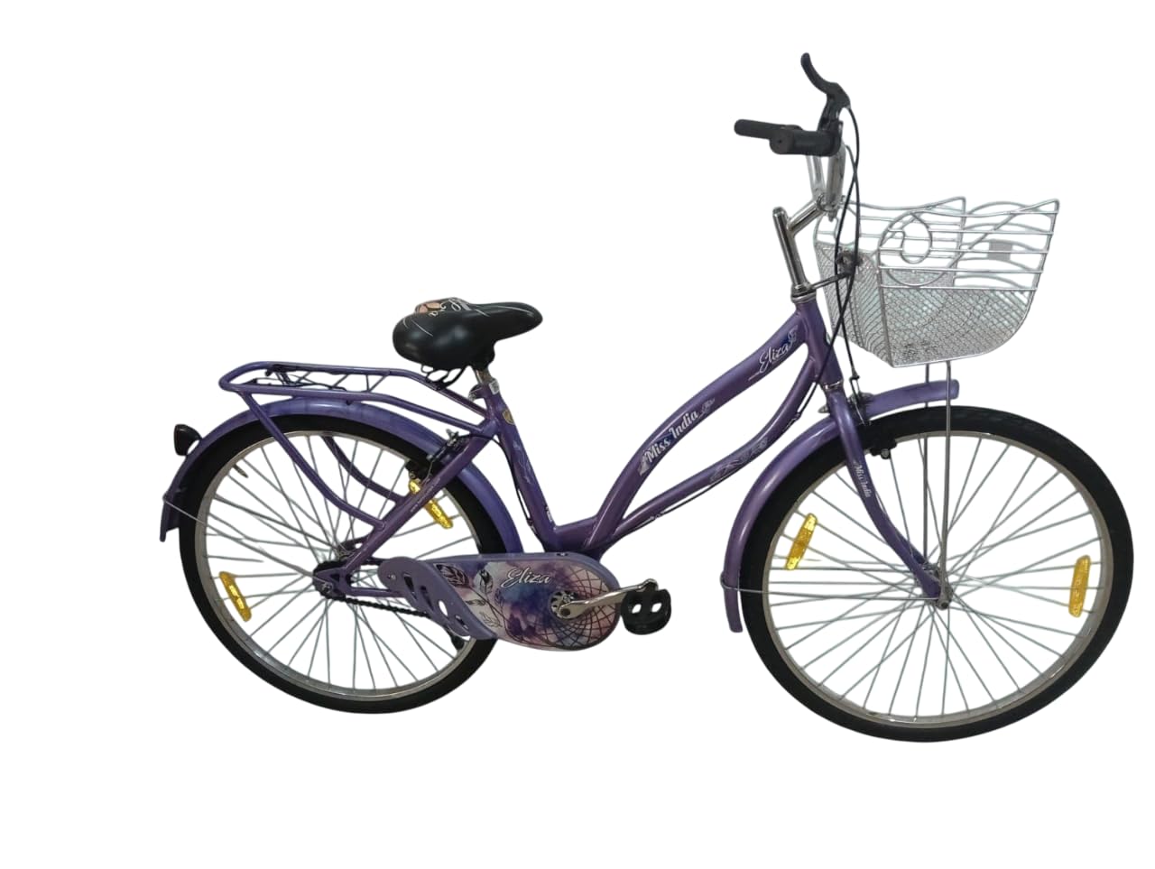 Buy Hero Eliza Miss India 26T Women's Bicycle | Single Speed | Strong Steel Frame with Integrated Carrier & Iron Basket | Ideal for Girls & Women 13+ Years