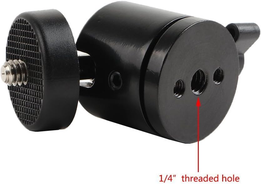 Eggsnow 2PCS 1/4" Mini Tripod Ball Head Bracket Holder Mount Ballhead for DSLR Camera