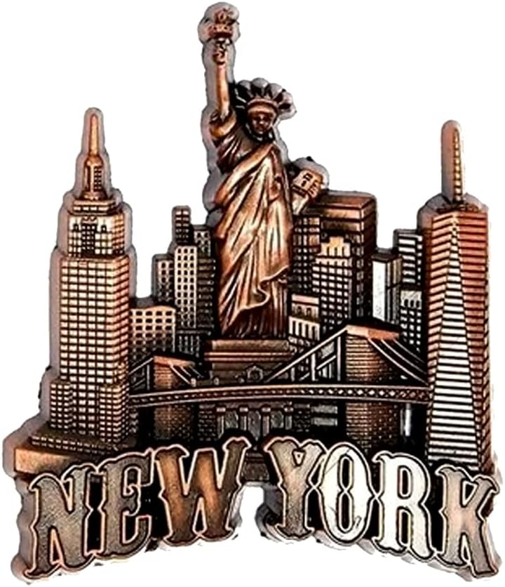 Set of 1 Newyork Printed Fridge Magnet Set Funky and Quirky Designs || MDF Wood Material Magent for Fridge Decoration || Fridge Magnets Refrigerator Stylish Set Kitchen