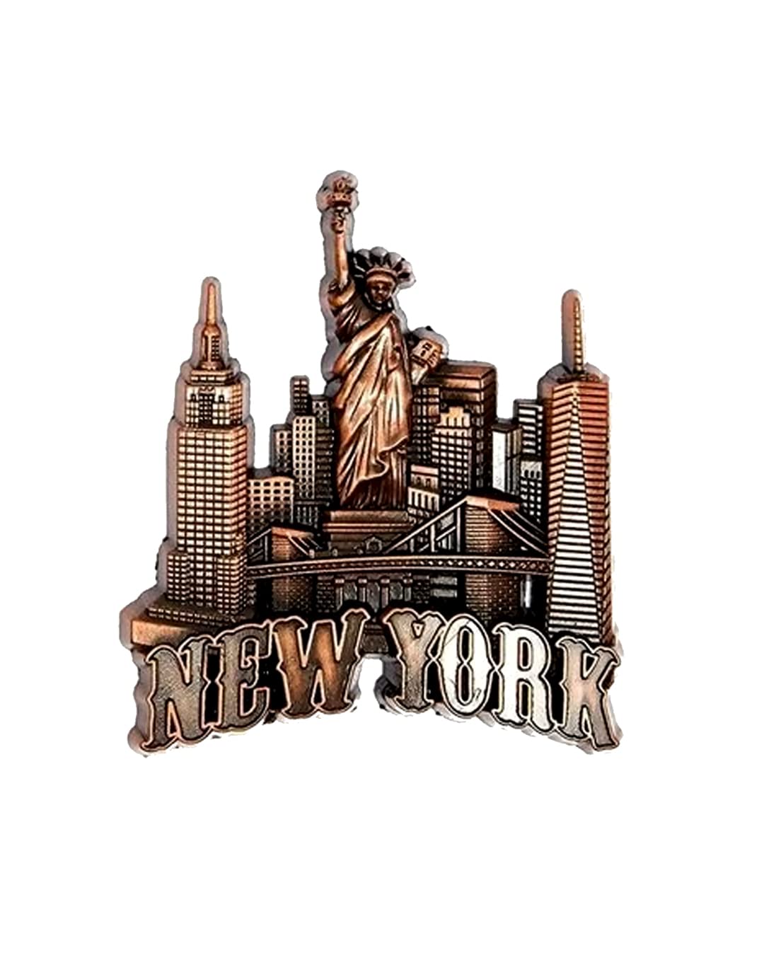 TC The Customizers Set of 1 Newyork Printed Fridge Magnet Set Funky and Quirky Designs || MDF Wood Material Magent for Fridge Decoration || Fridge Magnets Refrigerator Stylish Set Kitchen