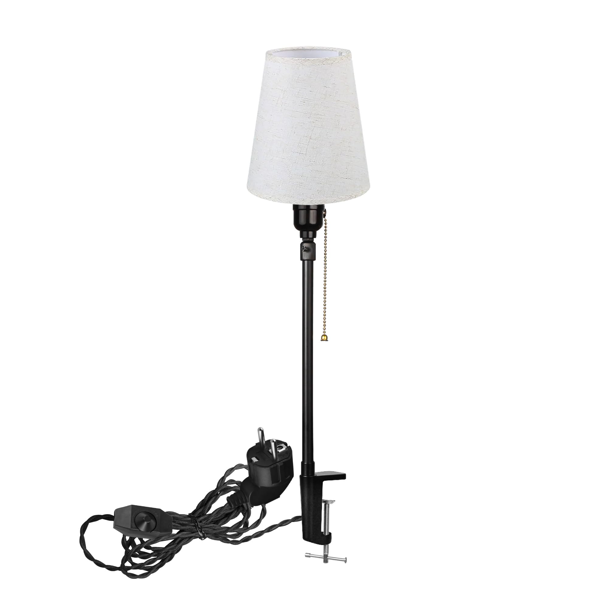 Modern Klemmleuchte,1 Packung Leselampe mit 2,5 m Kabel, Dimmbar Nachttischlampe,Augenpflege Schreibtischlampe für Heimgebrauch Büro, E27 Lampenhalterung - DZ0375FX