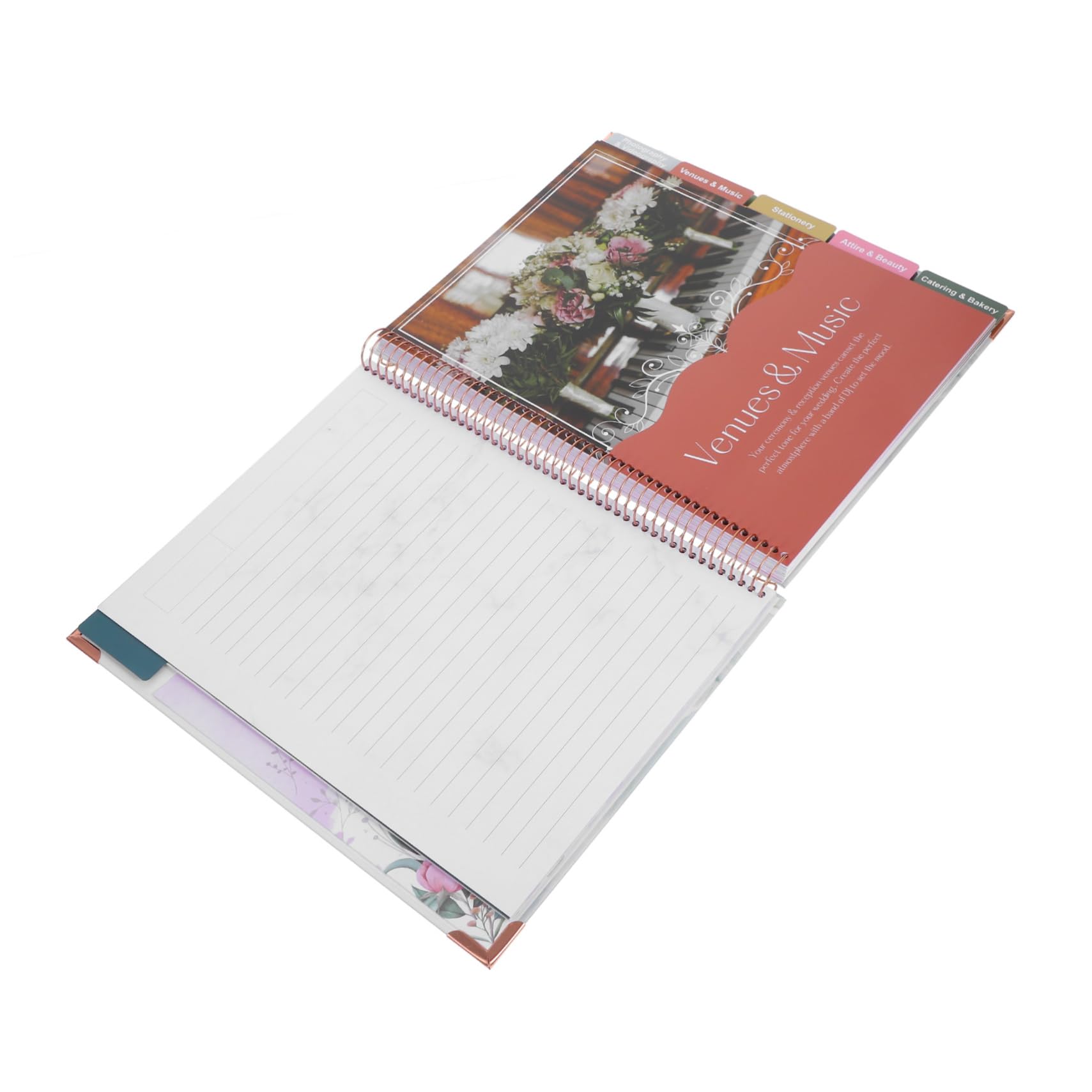 SHINEOFI Planificateur De Mariage Liste De Contrôle Agenda De Planification Carnet Organisateur Programme Détaillé Outil De Budget De Planification Agenda Mariage