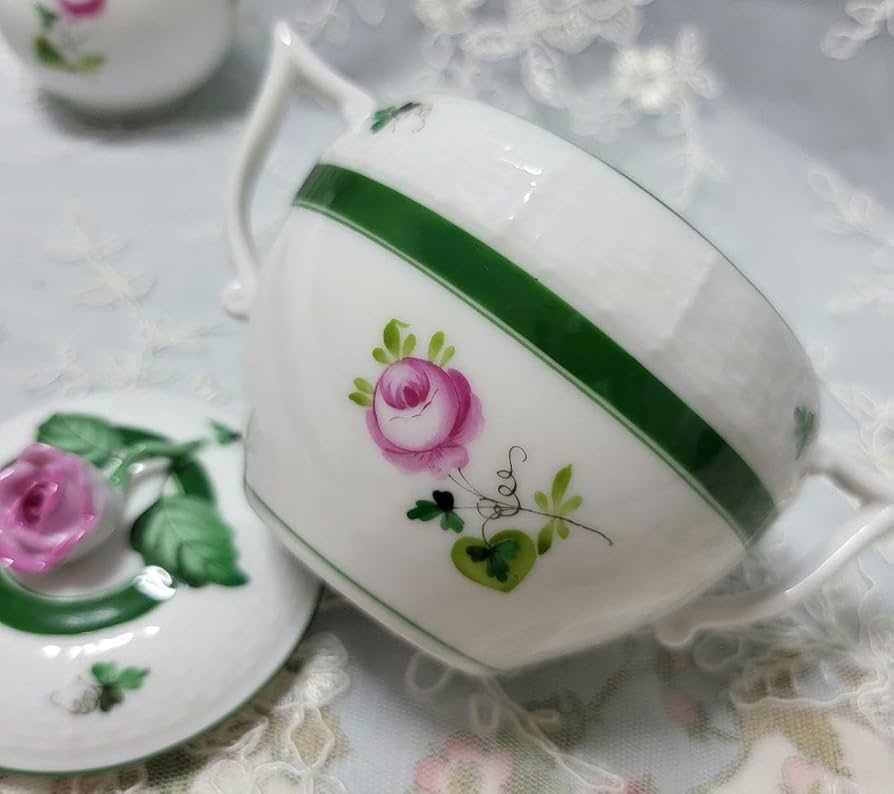 ヘレンド ウィーンの薔薇 シュガーポット