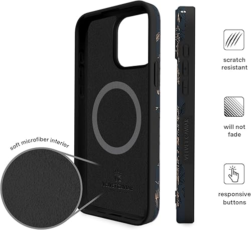 Miniatura 6 de Velvet Caviar Funda compatible con iPhone 15 PRO MAX Flores probada en caídas de 10 pies Compatible con MagSafe - Forro de microfibra protector