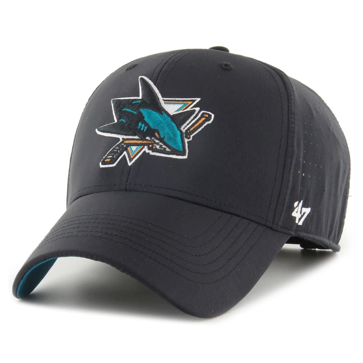 47 Brand Relaxed-Fit Ripstop Cap - LINE San Jose Sharks Black